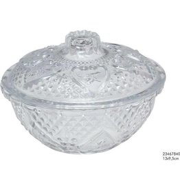 Suikerpot glas 13x9,5cm