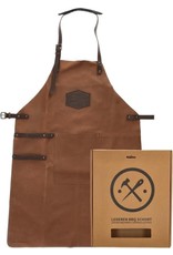 Old West Old West BBQ Schort Barbecue Schort Leer - Cognac Bruin