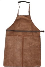 Old West Old West BBQ Schort Barbecue Schort Leer - Cognac Bruin