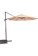 Lesli Living Zweefparasol Libra Ecru Ø300 cm - inclusief kruisvoet & hoes