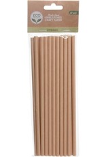 MERKLOOS Rietjes Kraft Papier Set 20st