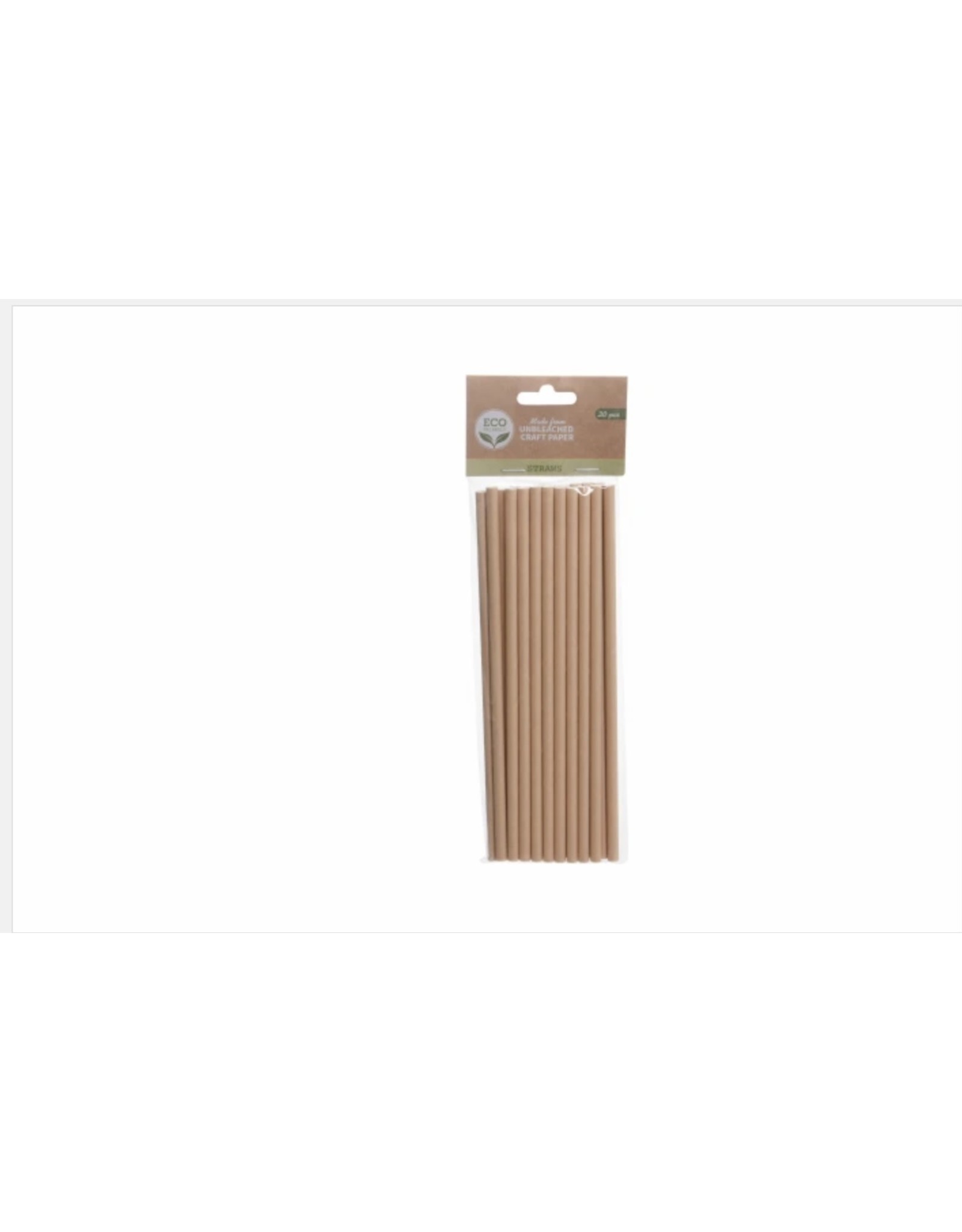 MERKLOOS Rietjes Kraft Papier Set 20st
