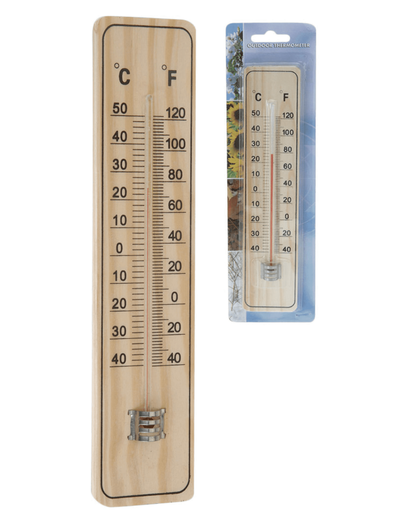 Thermometer hout 22 cm