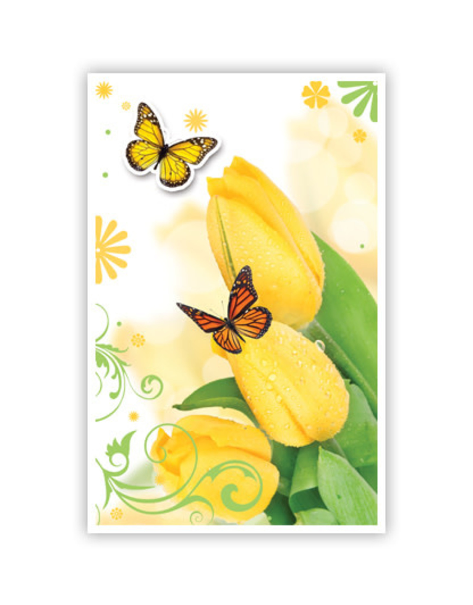 PRIMEURCARDS Tulpen met vlinders - PrimeurCards- met envelop