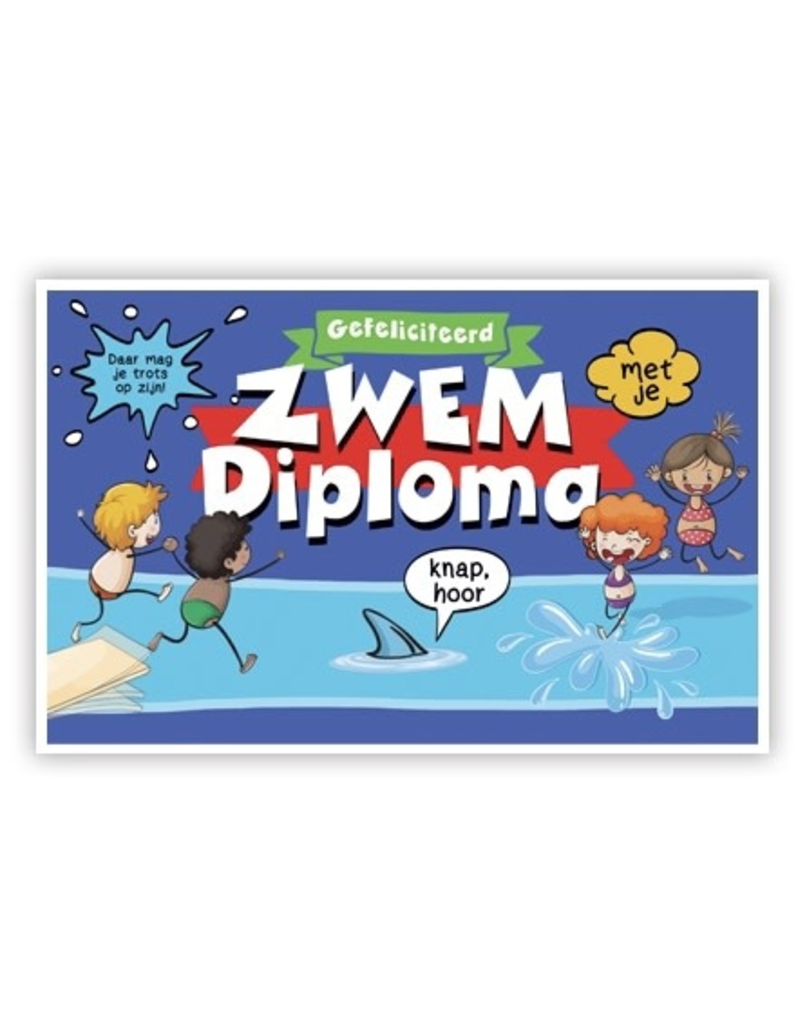 PRIMEURCARDS Zwemdiploma- PrimeurCards- met envelop