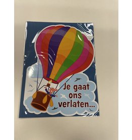 TOUCHE Wenskaart A4 Touche-voor collega/ je gaat ons verlaten - met envolop