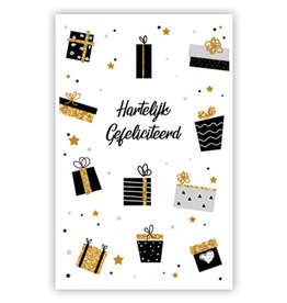 PRIMEURCARDS Hartelijk gefeliciteerd- PrimeurCards - met envelop