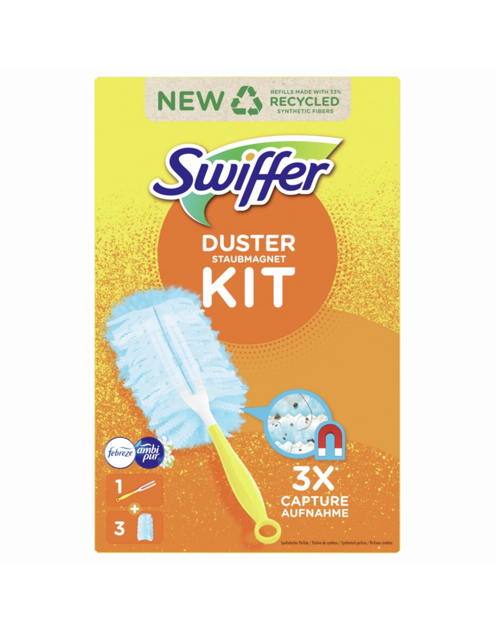 SWIFFER Swiffer Duster Stofdoekjes - Starterkit + 3 navullingen