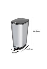 KIS Kis Chic Bin Pedaalemmer 50 liter Zilver Maat L