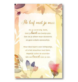 Hallmark Ik leef met je mee - Hallmark- met envelop