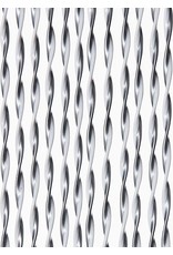 WICOTEX Vliegengordijn-deurgordijn- Opal 100x240 cm zilver/wit mix