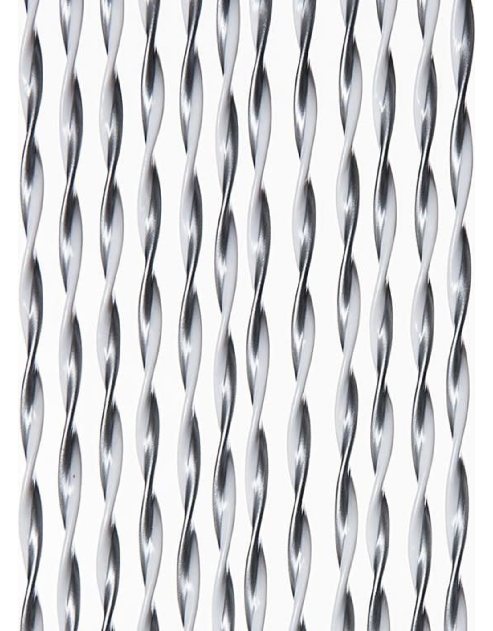 WICOTEX Vliegengordijn-deurgordijn- Opal 100x240 cm zilver/wit mix
