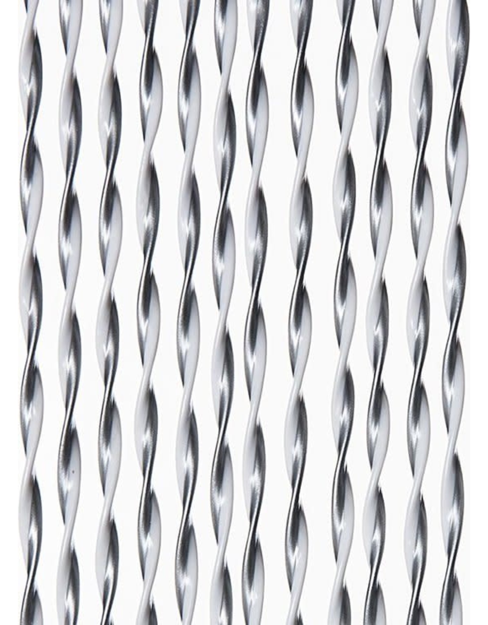 WICOTEX Vliegengordijn-deurgordijn- Opal 100x240 cm zilver/wit mix