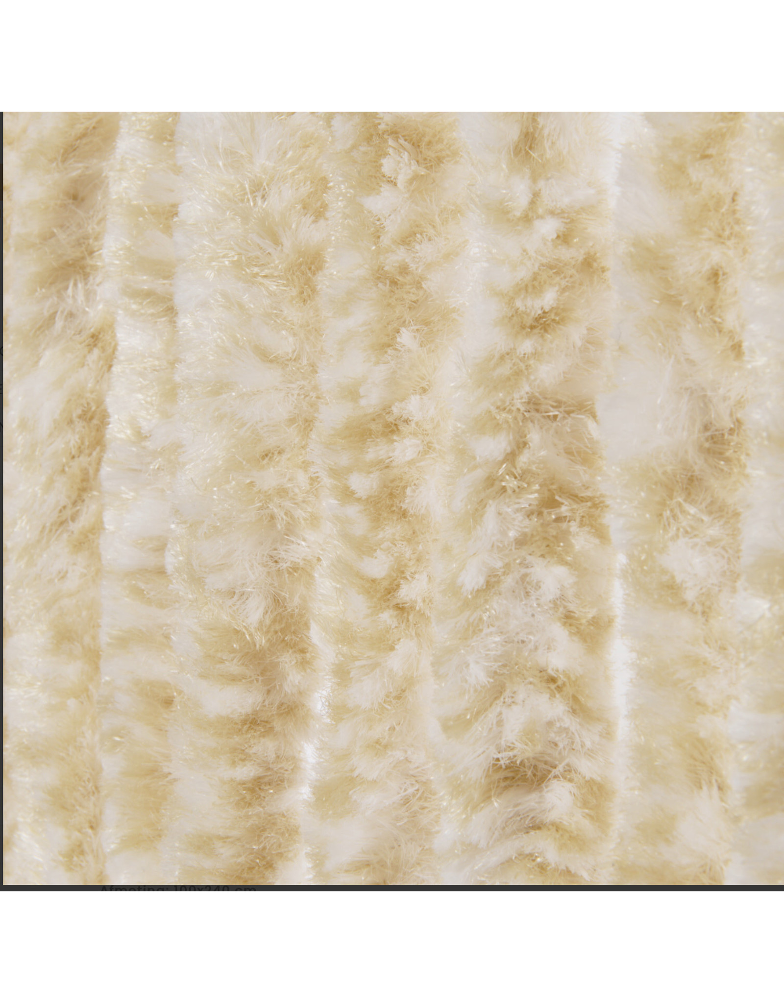 WICOTEX Vliegengordijn-kattenstaart- 100x240cm beige/wit mix in doos