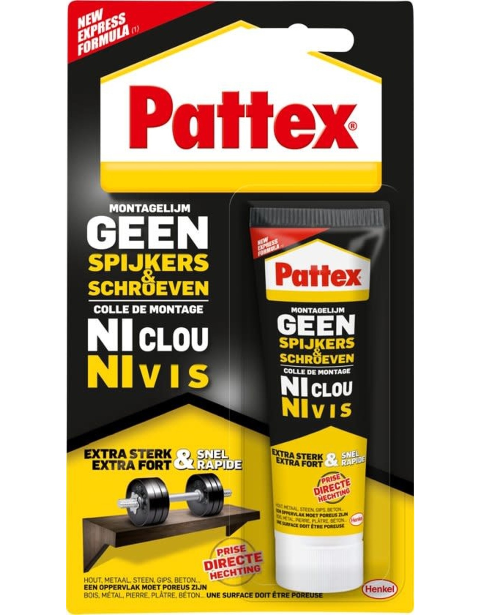 PATTEX GEEN SPIJKERS&SCHR.