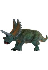 Dinoworld Dinosaurus Triceratops Jongens 23 Cm Rubber Groen