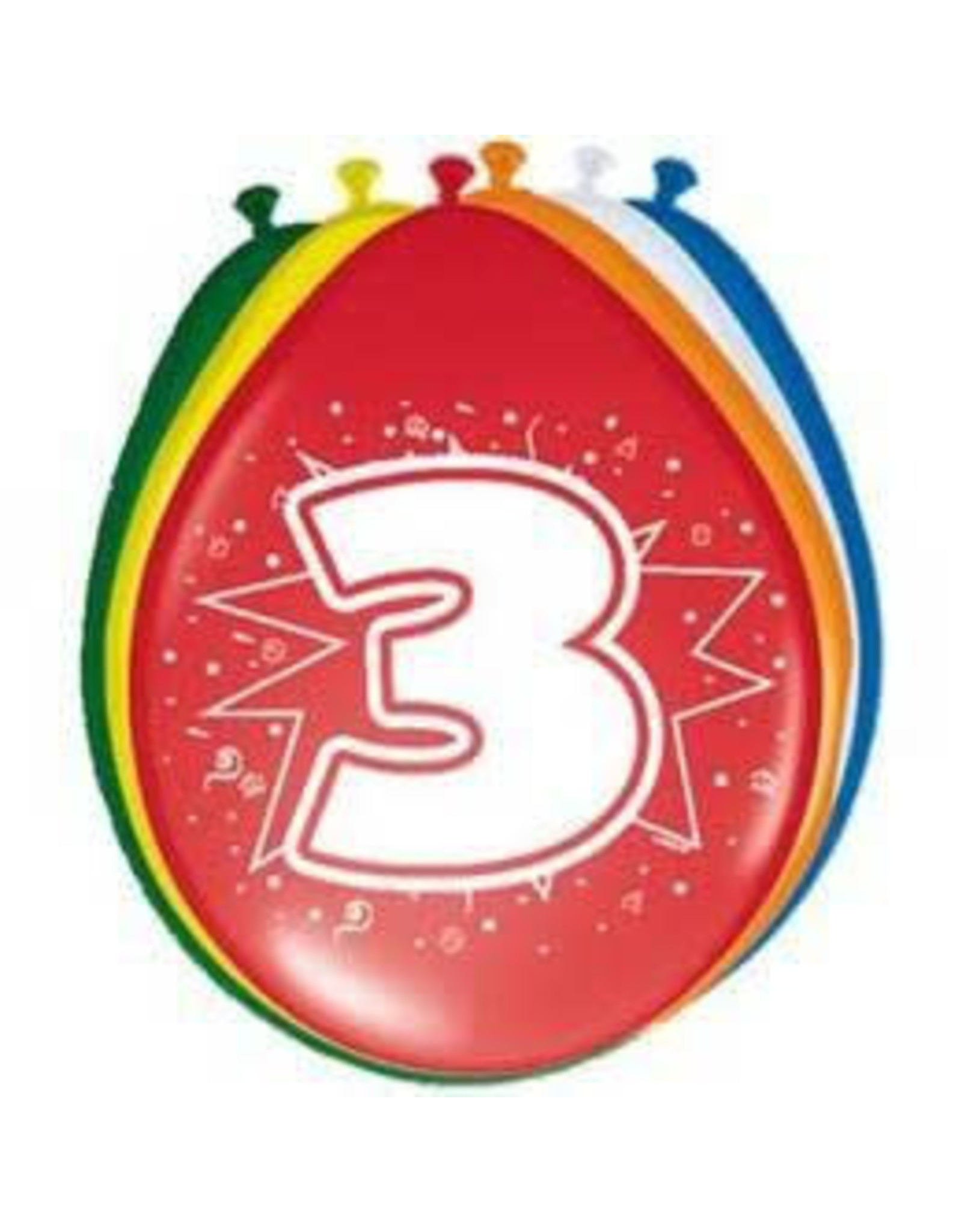 FOLAT Ballonnen 3 jaar | 8 stuks 30cm