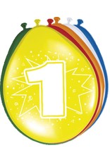 FOLAT Ballonnen 1 jaar | 8 stuks 30 cm FOLAT Ballonnen 1 jaar | 8 stuks 30 cm