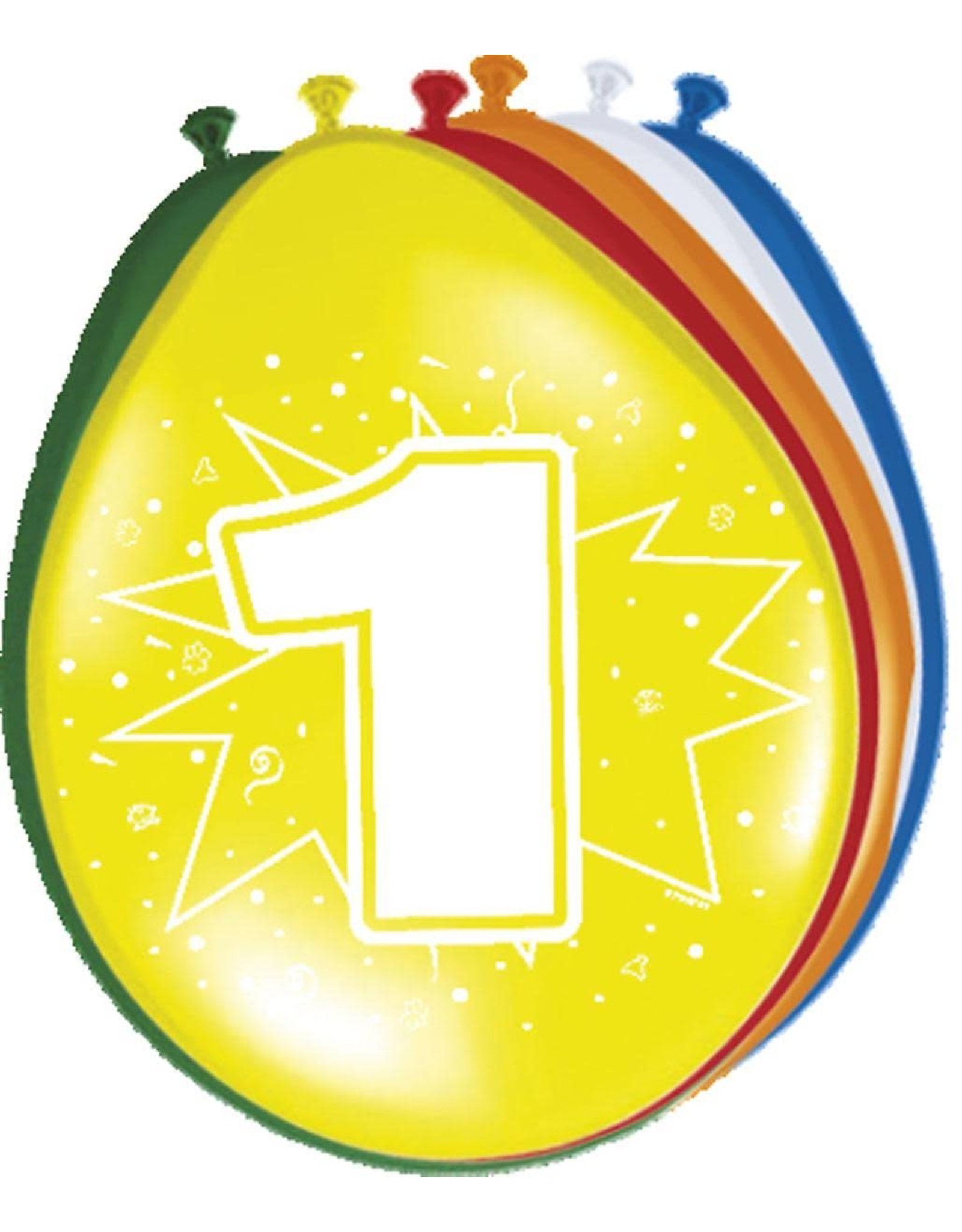 FOLAT Ballonnen 1 jaar | 8 stuks 30 cm