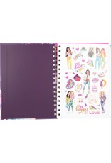 TOPMODEL Topmodel Kleurboek Junior 16,7 X 21,7 Cm Karton Paars 6-delig