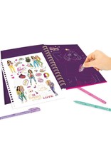 TOPMODEL Topmodel Kleurboek Junior 16,7 X 21,7 Cm Karton Paars 6-delig