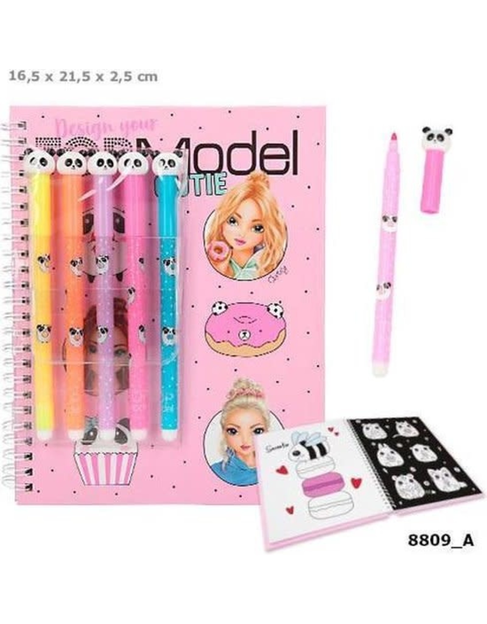 TOPMODEL Top Model - Colouring Book w/Felt Pens - Candy Cake (48809) /Arts and Crafts