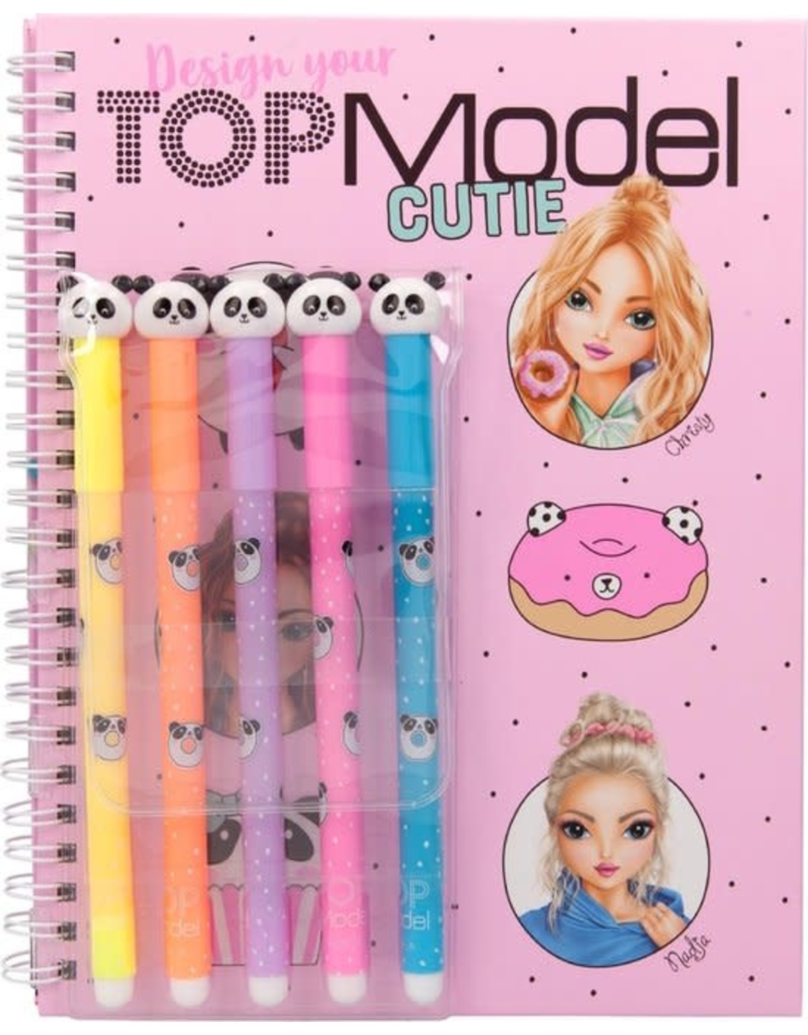 TOPMODEL Top Model - Colouring Book w/Felt Pens - Candy Cake (48809) /Arts and Crafts