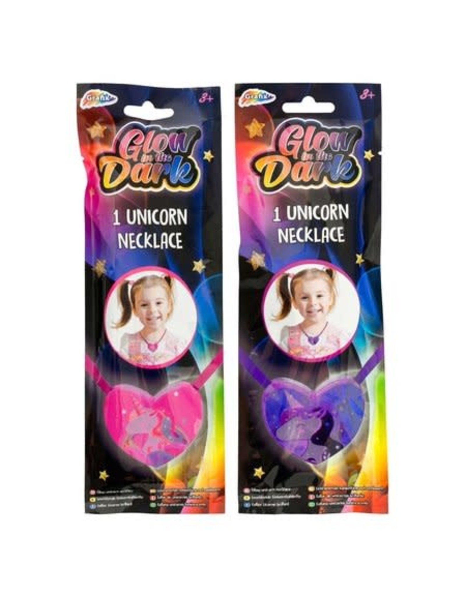 Glow in the Dark - ketting Unicorn 2ass