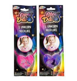 Glow in the Dark - ketting Unicorn 2ass