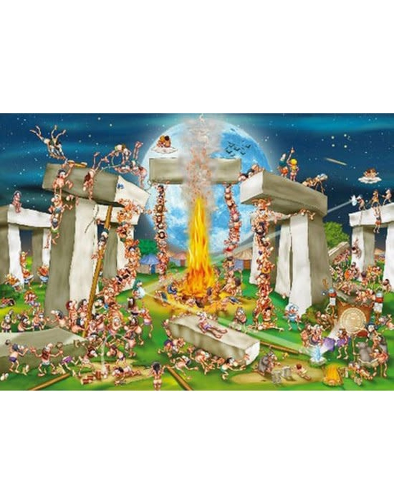 D-TOYS Cartoon Stonehenge Puzzel 1000 Stukjes