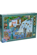 D-TOYS Cartoon Legpuzzel 1.000st - Niagara Watervallen