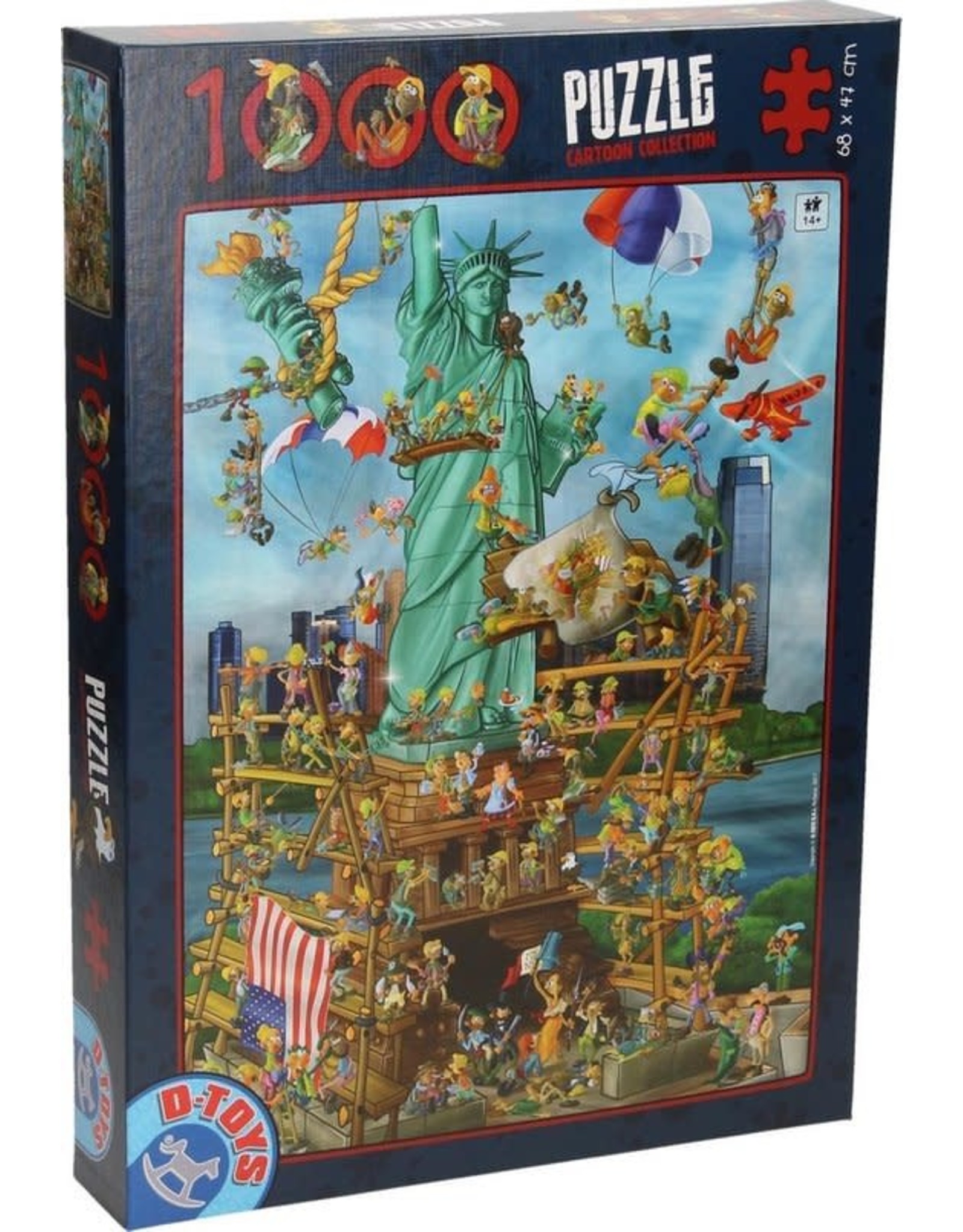 D-TOYS Cartoon Legpuzzel 1.000st - Vrijheidsbeeld