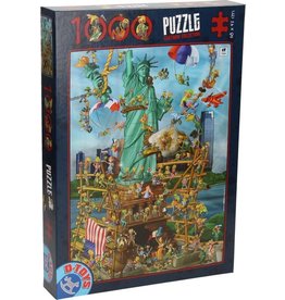 D-TOYS Cartoon Legpuzzel 1.000st - Vrijheidsbeeld