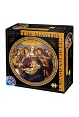 D-TOYS Ronde puzzel Botticell - Madonna della Melagra (525 stukjes, kunst vormpuzzel)