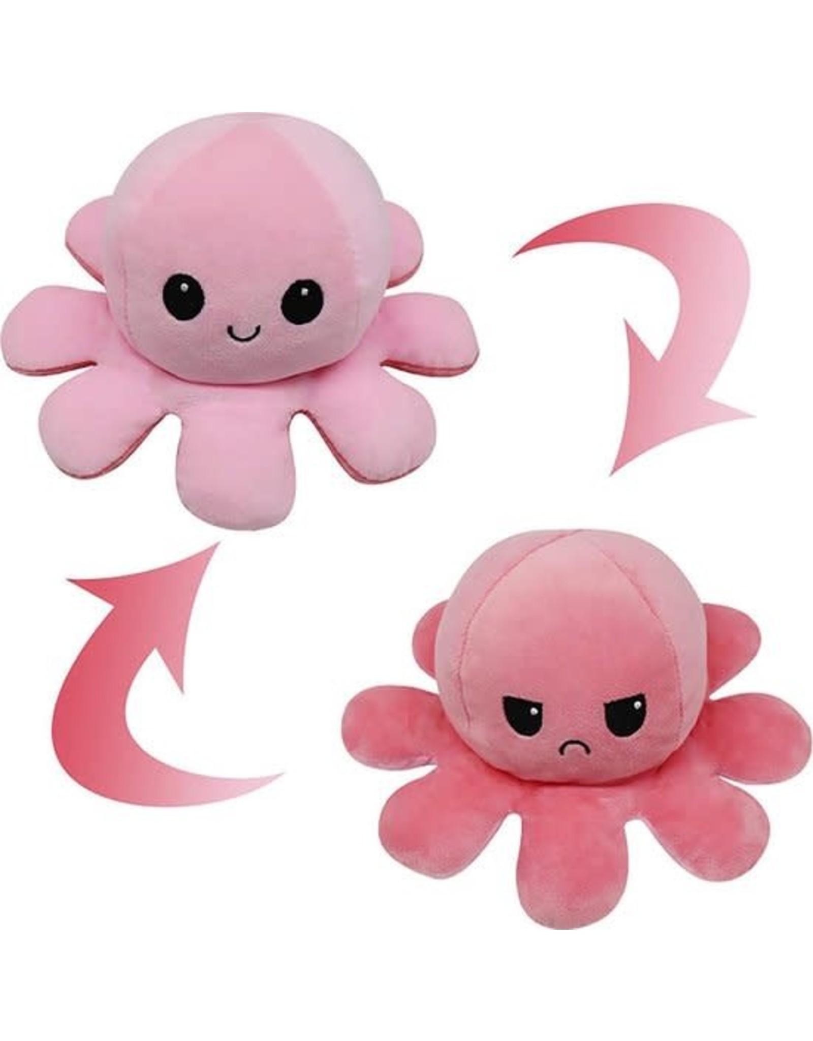 Octopus Mood Knuffel Roze