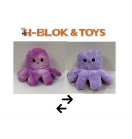 Octopus Mood Knuffel XXL paars/paarsroze