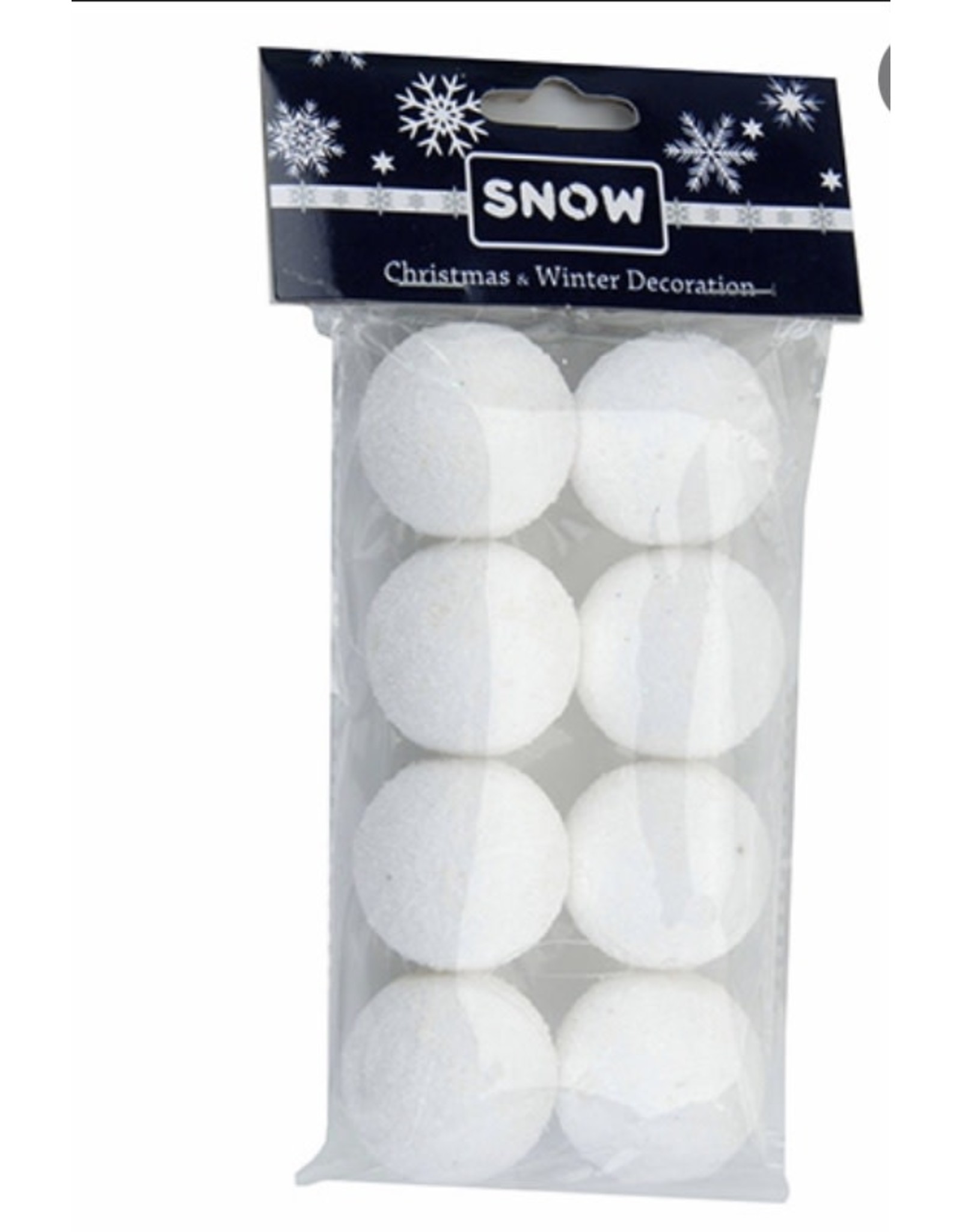 Decoris SNEEUWBALLEN S/8 40MM