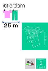 METALTEX Metaltex Rotterdam droogrek - 25meter drooglengte - wit