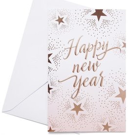 Hallmark Hallmark 10 Pack Wenskaarten HNY Roségoud