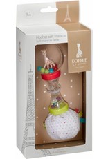 SOPHIE DE GIRAF Sophie de giraf zachte maracas rammelaar in witte geschenkdoos