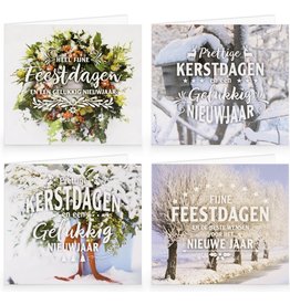 Hallmark 20 WENSKAARTEN KERST IN BOX 4 DESIGN