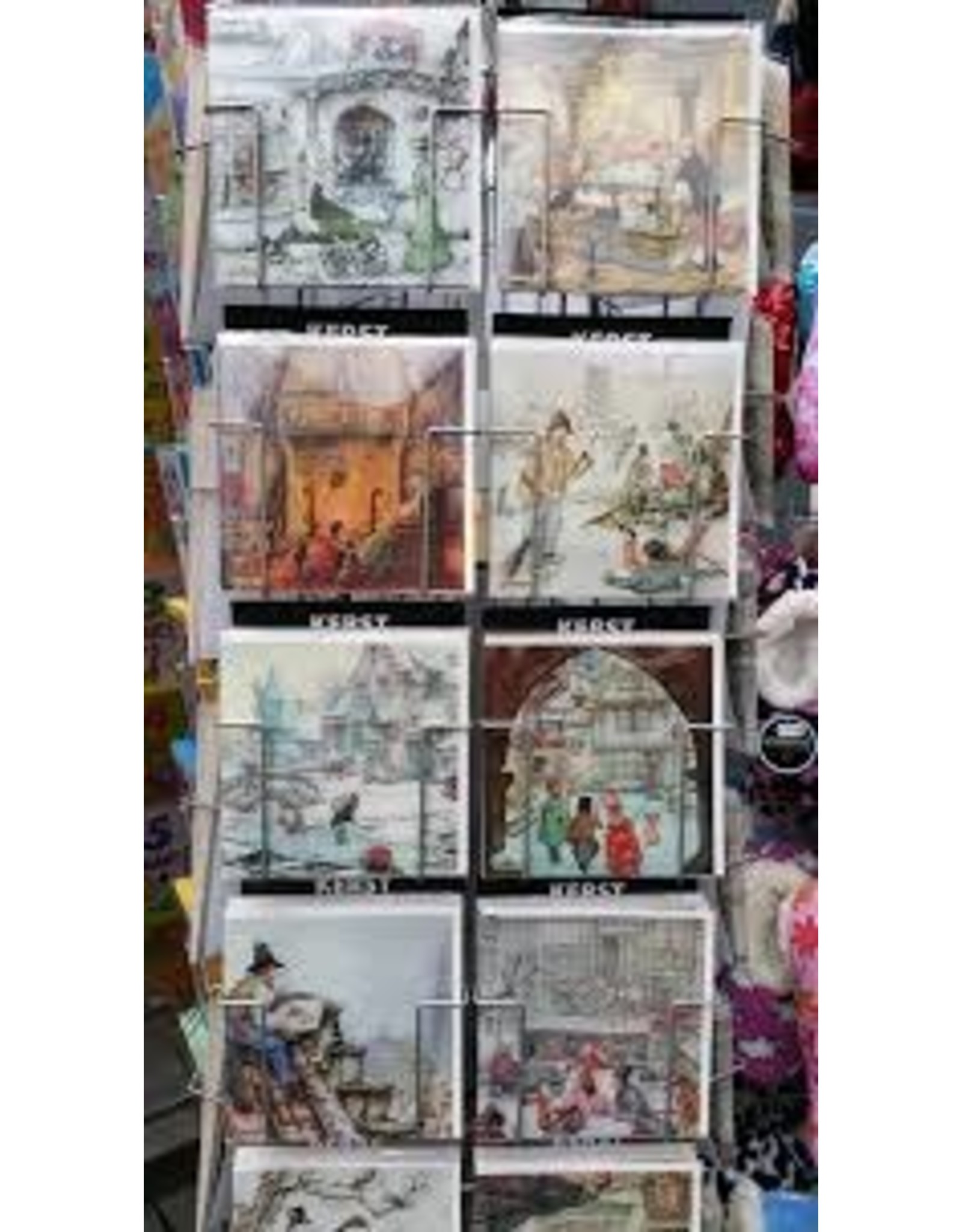 Kerstkaart 3D Anton Pieck per stuk