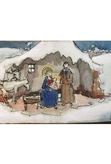 Kerstkaart 3D Anton Pieck per stuk