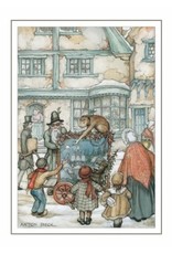 Kerstkaart 3D Anton Pieck per stuk