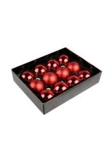 H&S KERSTBAL 12X ROOD 57MM GLA