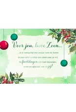 Hallmark Kerstkaart Lieve Zoon -Hallmark met envelop