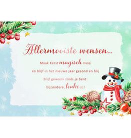 Hallmark Kerstkaart Allermooiste Wensen - Hallmark met envelop