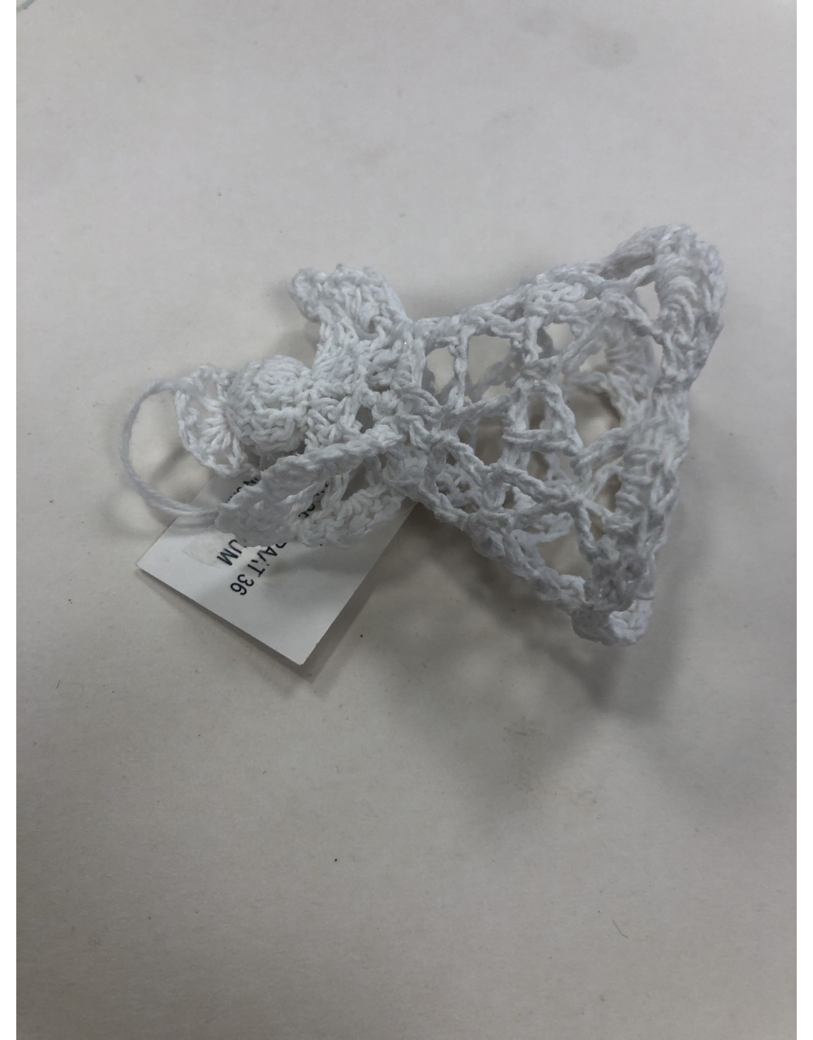 KERSTBOOM DECORATIE ENGEL WIT HANGEND 8CM