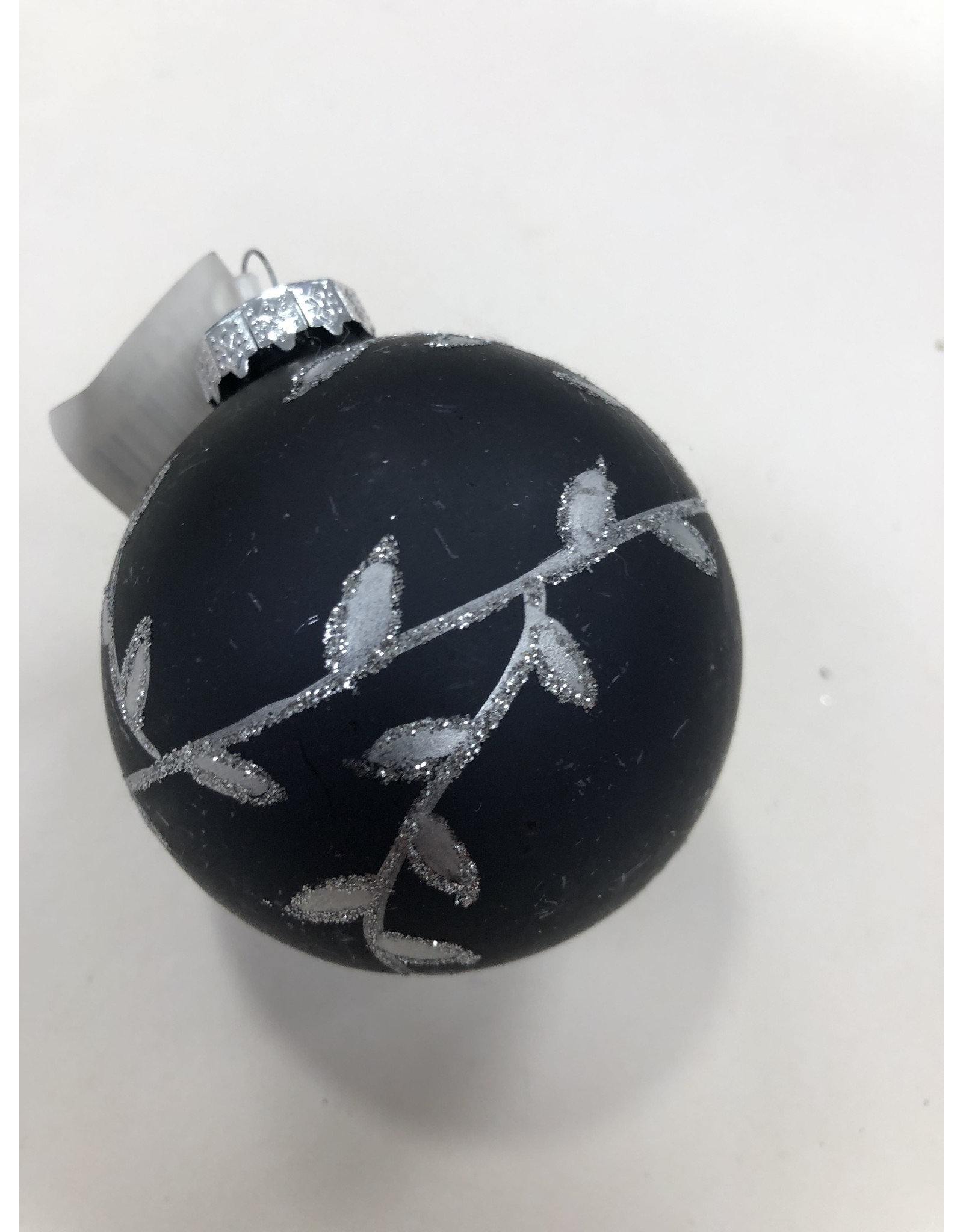 KERSTBAL ZWART/ZILVER