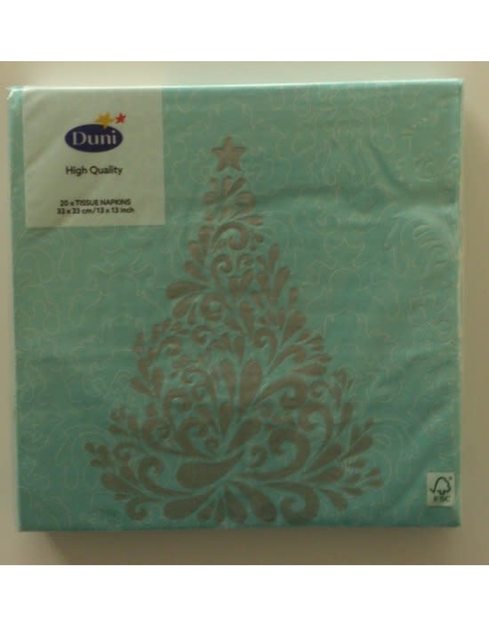 UNI SERVETTEN 33X33 CM KERST